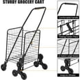 thumbnail image 2 of ChaoLink Carrito de compras plegable con ruedas de 360 grados, carrito utilitario con capacidad para 110 libras, ruedas para subir escaleras, cesta grande de 22 galones, 2 of 8