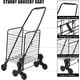 thumbnail image 2 of ChaoLink Carrito de compras plegable con ruedas de 360 grados, carrito utilitario con capacidad para 110 libras, ruedas para subir escaleras, cesta grande de 22 galones, 2 of 8