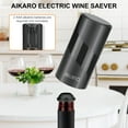 thumbnail image 2 of AIKARO - Electric Wine Saver Vacuum Pump with Bottle Stopper Automatic Wine Preserver, Battery Operated, 2 of 6