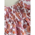 thumbnail image 6 of Coduop Newborn Baby Girl Bodysuit Romper,Short Sleeve Floral Playsuit Jumpsuit,with Headband, 6 of 8