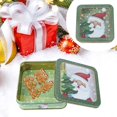 thumbnail image 4 of Christmas Iron Empty Tin Square Candy Cookie Gift Storage Container Box (Santa Claus), 4 of 5