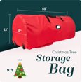 thumbnail image 2 of Bolsa de almacenamiento para árbol de Navidad Handy Laundry roja 9 pies, 2 of 8