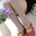 thumbnail image 3 of Qarigey Calentadores de pierna de ganchillo de punto de invierno de moda para mujeres calentadores de rodilla de tobillo suaves y elásticos Accesorios de disfraces negro, 3 of 6