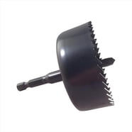 Eazypower 6" Hole Saw For Cornhole Boards - Includes Mandrel & Cornhole Plans, Cuts Wood, Drywall, Plastic