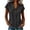 *Black, variant on VBVC Women's Cotton Linen Button Down Shirts, Ladies' Peter Pan Collar Short Sleeve Blouses, Summer Office Work Tunic Tops For Women, Beige , S-2XL