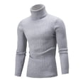 thumbnail image 4 of Suéter de hombre otoño e invierno cuello alto camisa base torcida suéter hombre, 4 of 5