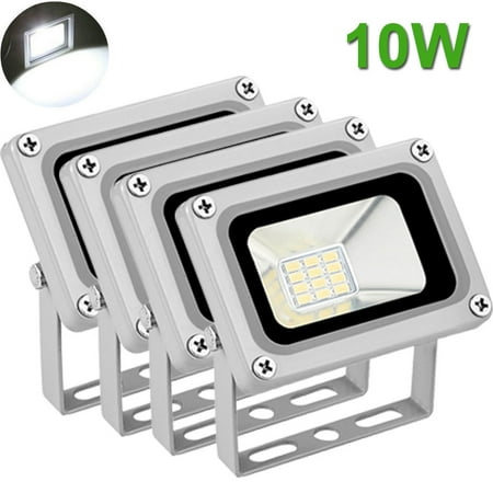 4x 10w Led Flood Light Outdoor Garden Landscape Lamp Waterproof Cool 4x 10w Led Flood Light Outdoor Garden Landscape Lamp Waterproof Cool White 12v