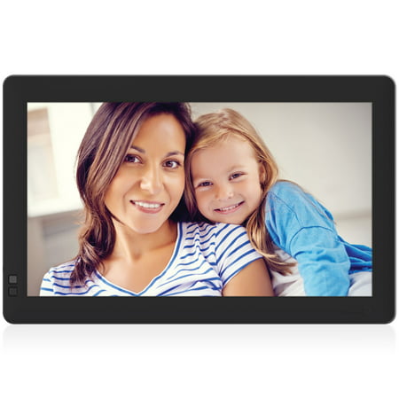 Nixplay Seed 13.3 inch Wi-Fi Cloud Digital Photo Frame with Full HD IPS Display, iPhone & Android App, Photo/Video Playback and Motion Sensor - Black (Best Way To Send Photos From Android To Iphone)