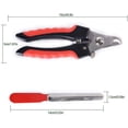 thumbnail image 3 of Cortaúñas Rouge-Claw para perros y gatos, cortaúñas afilado con lima de uñas, para el cuidado de las uñas de perros pequeños y medianos, gatos, conejos y cobayas, 3 of 5