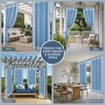 thumbnail image 5 of 1 Panel Outdoor Curtains for Patio Waterproof 54"x84", Sky Blue Retro Greek Key Weatherproof Privacy Outsides Curtains, Geometric Greece Ancient Farmhouse Grommet Thermal Drapes for Cabana Porch, 5 of 8