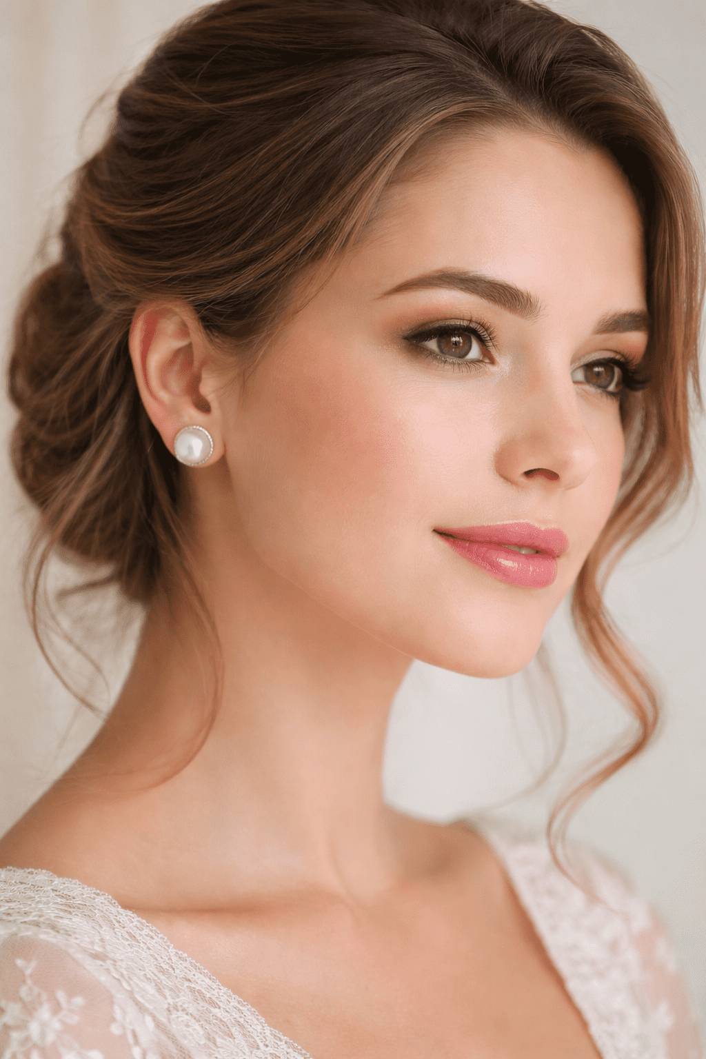 Femme Jam 925 Sterling Silver Freshwater Pearl Stud Earrings, Classic Round Pearl Earrings for Women, Hypoallergenic Push Back, 10mm