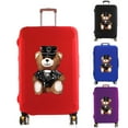 thumbnail image 2 of Luggage Cover Suitcase Protector Police Bear Print Thicken Elasticity Dust Cover Anti-Scratch Protective Set 18-32 Inch Trolley blue M, 2 of 6