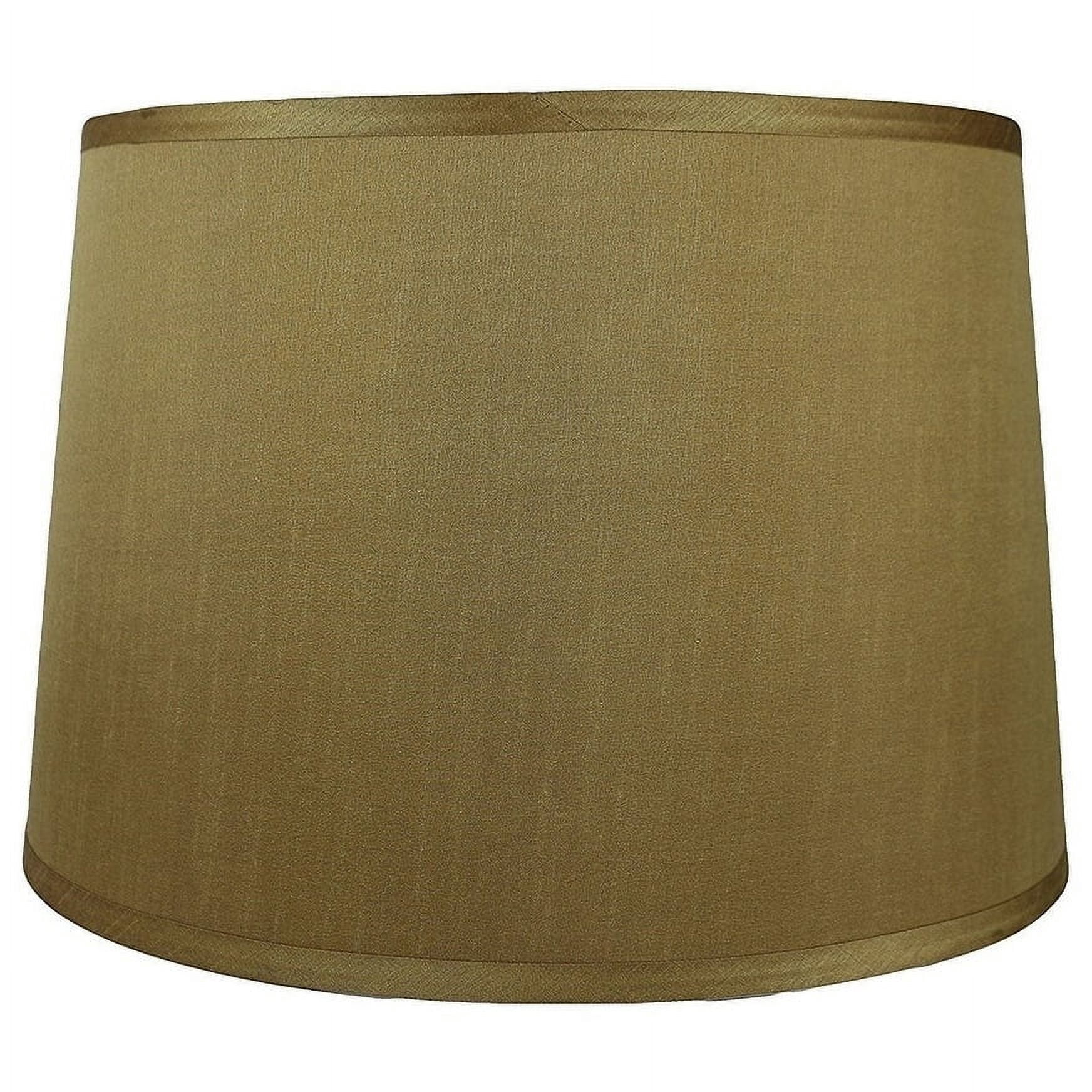 Urbanest French Drum Faux Silk Lamp Shade, 10x12x8.5", Eggshell
