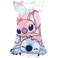 thumbnail image 1 of 2023 año Disney Stitch Girl vestidos casuales verano estampado de flores vestido sin mangas disfraces fiesta de cumpleaños serie Disney faldas 7T Gao Jinjia LED, 1 of 2
