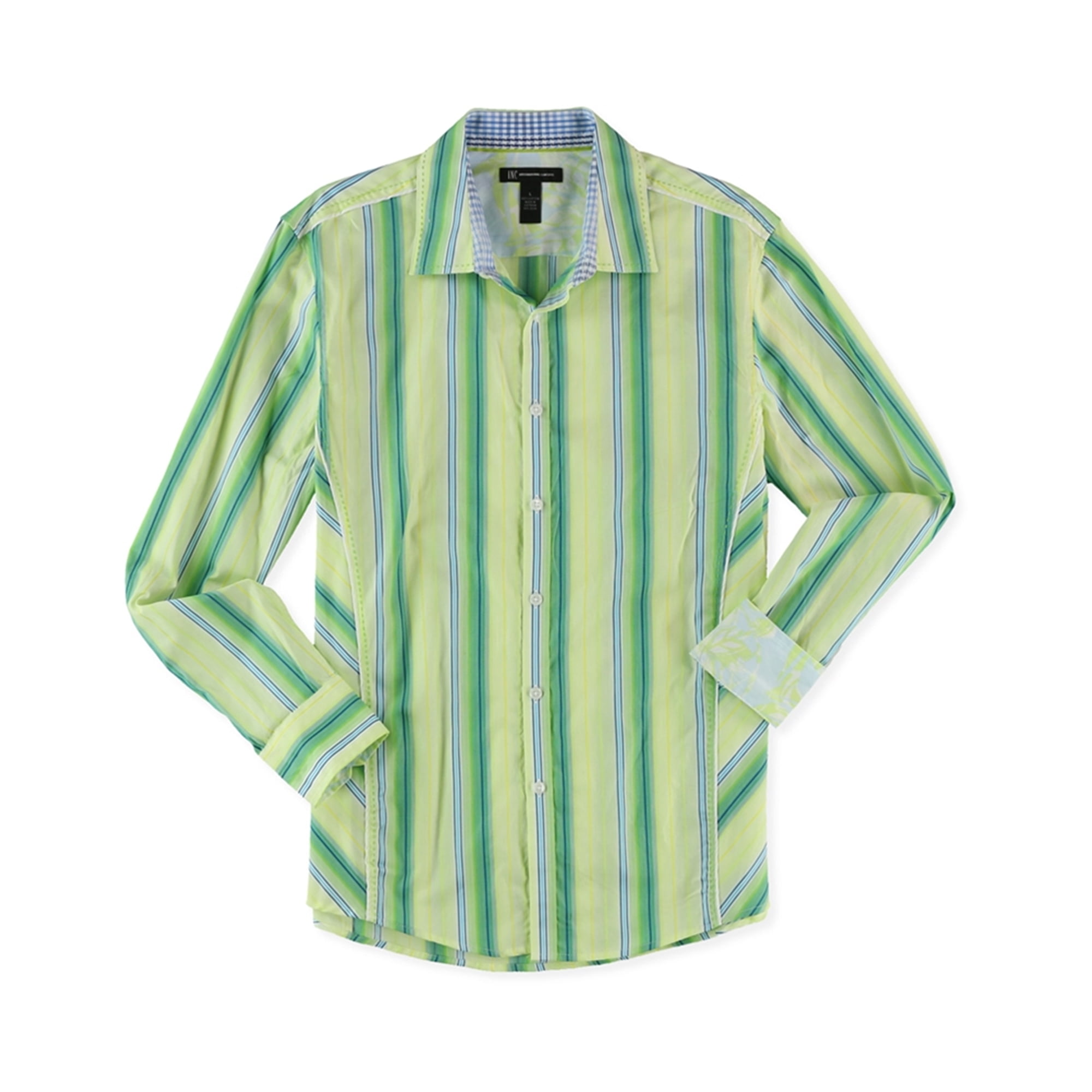 INC INC Mens Striped Button Up Shirt, Multicoloured, Small