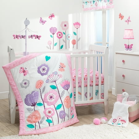 Bedtime Originals Magic Garden 3 Piece Crib Bedding Set White