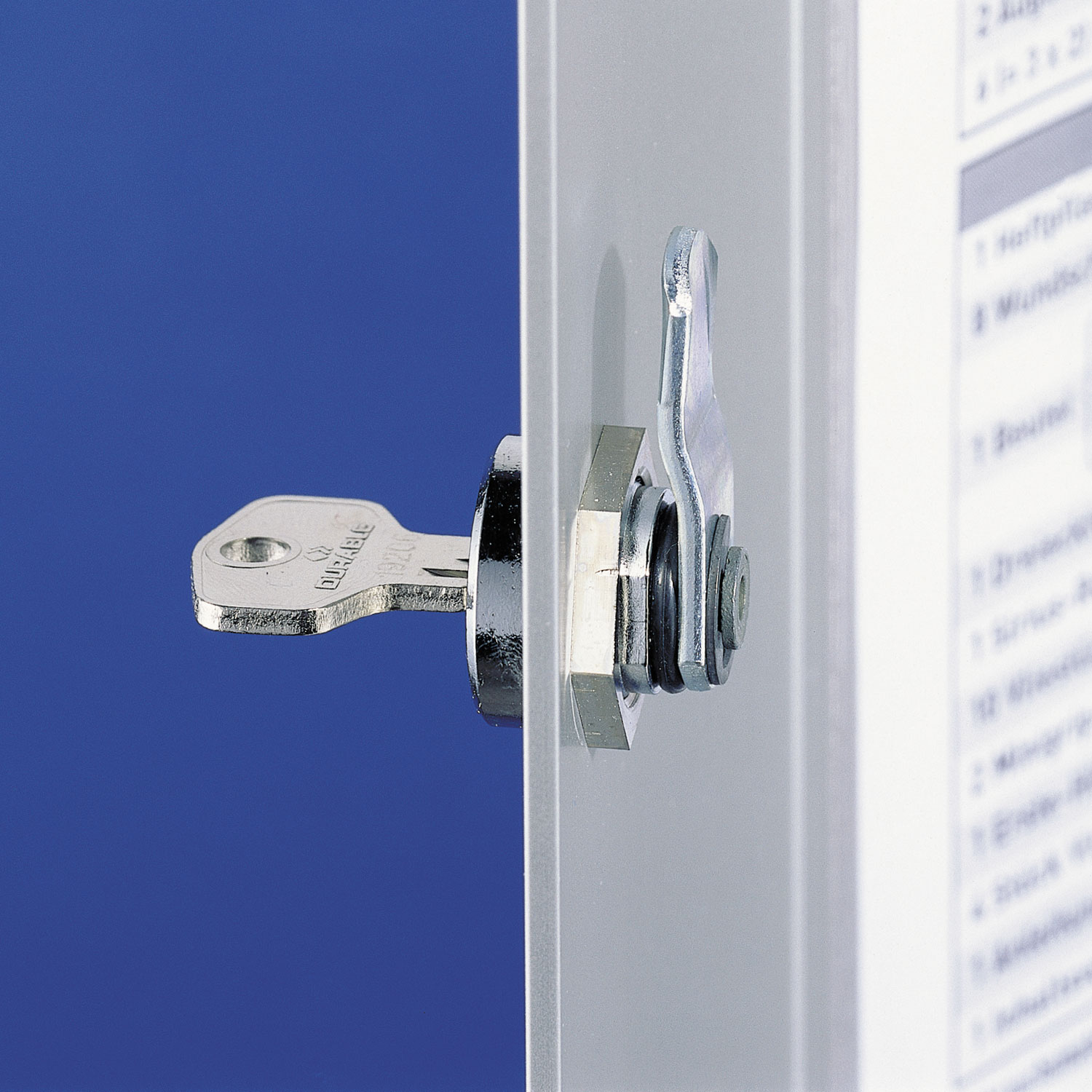 Durable Locking Key Cabinet, 72-key, Brushed Aluminum, 11 3/4 X 4 5/8 X 15 3/4 Dbl195523 - image 5 of 10