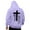 ZA Purple, variant on Jesus Hoodie for Men Letter Print Baggy Hooded Sweatshirt Comfy Long Sleeve Casual Streetwear Hoodies for Teens