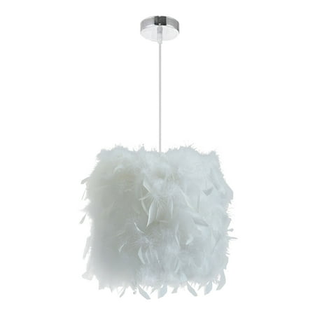 

Modern Pendant Feathers Light Lampshade Nordic Feather Chandelier Cover Decorative Ceiling Lamp Creative Light for Girls Room Bedroom Living Room