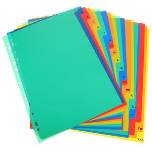 HLONK 21pcs Diviseurs de livres de briques de bureau Onglets de briquettes amovibles Diviseur de briquets de notebook