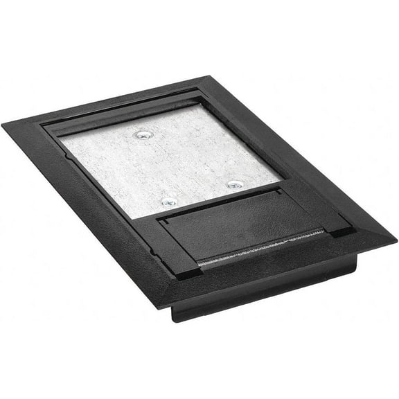 Floor Box Cover, 8-1/8 in., Black