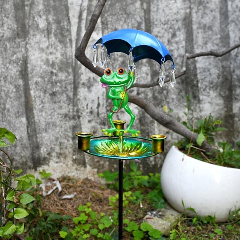 ANXPTIME Recyclable Metal Hummingbird Feeder Stake Double Function for Outdoor Feeding