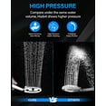thumbnail image 2 of Hodvit 5 Setting Handheld Shower Head, Water Saving High Pressure Showerhead, with 5 ft Stainless Steel Hose, Chrome, 2 of 8