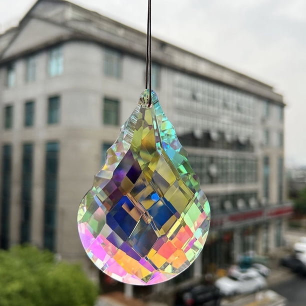 Colgante de bola de cristal, colgante de regalo que atrapa la luz, decoración artesanal, varios tamaños