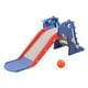 thumbnail image 5 of Dinosaurio en forma de tobogán Escaleras Juguetes de desarrollo Juego de deslizamiento suave Material didáctico Diapositivas Juguete para guardería Azul SM SunniMix Tobogán interior, 5 of 8