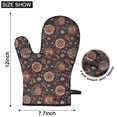 thumbnail image 6 of Pioneer Flower Floral Print Pattern Oven Mitt 2-Pack Set, Heat Resistant Kitchen Gloves, 7.7" X 12", 6 of 6