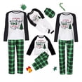 thumbnail image 4 of Pijamas familiares a juego de Navidad de la época más maravillosa, conjunto de pijamas a cuadros de talla grande, 4 of 4