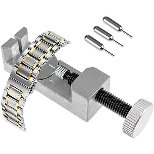 Outil Chasse Goupille Montre Ajustable Outil de Bracelet de Montre D horlogerie Kit R paration pour Lien Pin Remover avec 3 Pins Suppl mentaires