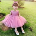 thumbnail image 4 of Vestido NSSMWTTC para niñas pequeñas, vestido rosa empolvado con volantes, 6-12 m, 4 of 7
