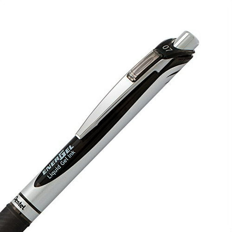 Pentel EnerGel RTX Retractable Liquid Gel Pen, (0.7mm) Metal Tip, Medium Line,Assorted Ink, 8-Pk (BL77BP8M1)