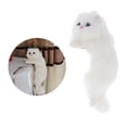 thumbnail image 4 of Juguetes de peluche, muñecos de , juguetes de peluche, almohada suave pa mascotas, 30 cm, simulación de gato, modelo de animal, decoraciones Blanco derecho Colco muñeca de gato para niños, 4 of 8