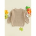 thumbnail image 6 of Jxzom Toddler Baby Boy Girl Halloween Sweaters Long Sleeve Ghost/Skull Embroidery Sweatshirts Knit Sweater Tops Fall Winter Clothes, 6 of 8