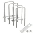 thumbnail image 1 of Uxcell 4 Conjuntos de Pernos en U Redondos de 2" de Ancho Interno, Pernos en U de Acero Inoxidable 304 de 4-3/4" de Longitud, 1 of 6
