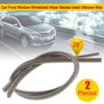 thumbnail image 1 of 2Pcs 710mm Car Auto Vehicle Soft Silicone Refills For Window Wiper Blades Auto 28 inch Wiper Insert Rubber Refills Car Accessory, 1 of 5