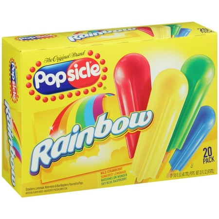 Popsicle Rainbow Pop 1.65 oz Ice Pops, 20 ct - Walmart.com