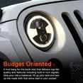 thumbnail image 5 of TRUE MODS 7 Inch LED Headlights Round H6024 [DOT-Approved] [High Low Sealed Beam] [HALO DRL & Turn Signals] [Black] for Jeep Wrangler JK JKU TJ LJ Chevy Ford Nissan TOYOTA Hummer LAND ROVER Mazda, 5 of 9