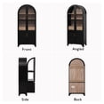 thumbnail image 6 of Euroco 71” Arched Kitchen Pantry Cabinet with Soft-Close Doors, Internal Door Racks, Adjustable Shelves and Drawer – Modern Farmhouse Storage Cabinet for Kitchen, Dining Room, or Living Room, 6 of 6