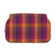 thumbnail image 2 of Disketp Orange and Purple Plaid Estuche de Lápices de Doble Capa con Tapa Abatible y Cremallera, Organizador Escolar para Adolescentes y Adultos, 2 of 7