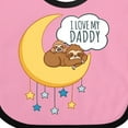 thumbnail image 4 of Inktastic I Love My Daddy Boys or Girls Baby Bib, 4 of 4