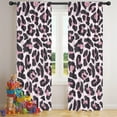thumbnail image 5 of Blackout Kids Curtains,Pink and Black Of Leopard Print Childrens Insulated Curtains Set Of 2,Bedroom Essentials,Toddler Room Decor 42"x84", 5 of 5