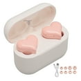 thumbnail image 2 of Auriculares inalámbricos con forma de corazón, auriculares estéreo hifi 5.3 con estuche de carga, auriculares intrauditivos, tiempo de reproducció de 20, 2 of 7