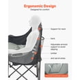thumbnail image 3 of KFFKFF Double Camping Chair, Oversized Two Person Camp Chair with 660 lbs Heavy Duty Support, with Dual Cup Holders, Wine Glass Holders, Magazine Straps, 1 Pack, 3 of 9