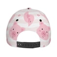 thumbnail image 4 of Picia Cartoon Pig pattern Trucker Low Profile Hat Men Women Baseball Cap Dad Hat Adjustable Unconstructed Plain Cap, 4 of 9