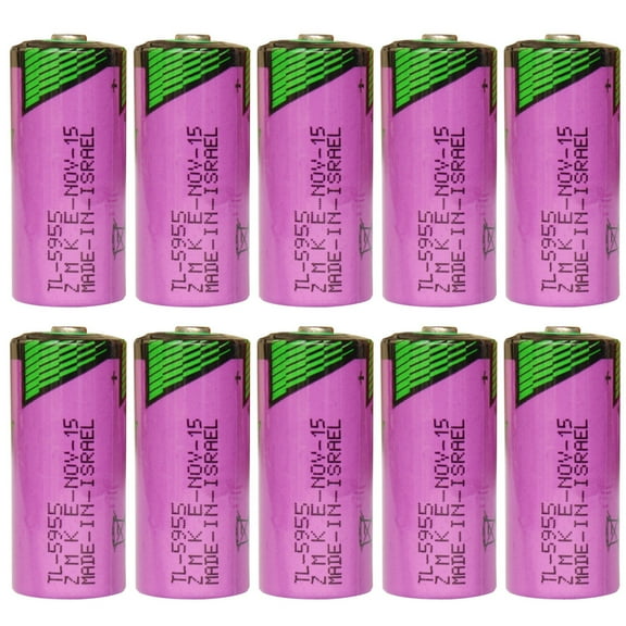 10 PCS TL-5955 3.6V 2/3AA Battery Replacement for Tadiran TL-2155 TL-4955 TL-5155 TL-5955, Xeno XL-055F, Comp-100 Lithium Thionyl Chloride Battery (ER14335)