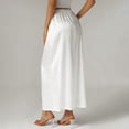 thumbnail image 6 of GEWSEY Women Half Slip Soft Satin Half Slip Lace Long Underskirt Half Slips for Under Dresses White/Black/Beige S-XXL (White, S), 6 of 9