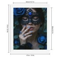 thumbnail image 2 of Paint By Numbers Kit for Adults Beginner - DIY Blue Mask Roses Elegance Mystery Canvas Painting Kits for Adults, Frameless Paint By Number for Adults for Home Wall Decor 16x20 Inch, 2 of 7